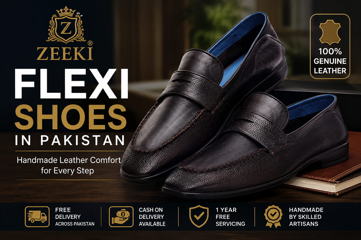 Flexi Shoes in Pakistan – Handmade Leather Comfort by Zeeki