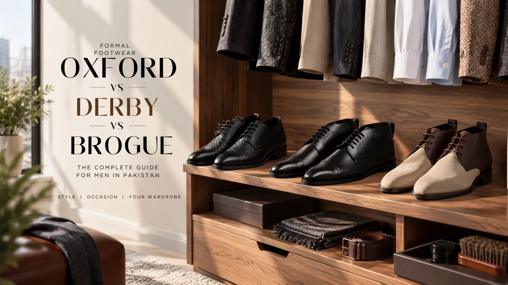 Formal Shoes for Men in Pakistan: Oxford vs Derby vs Brogue