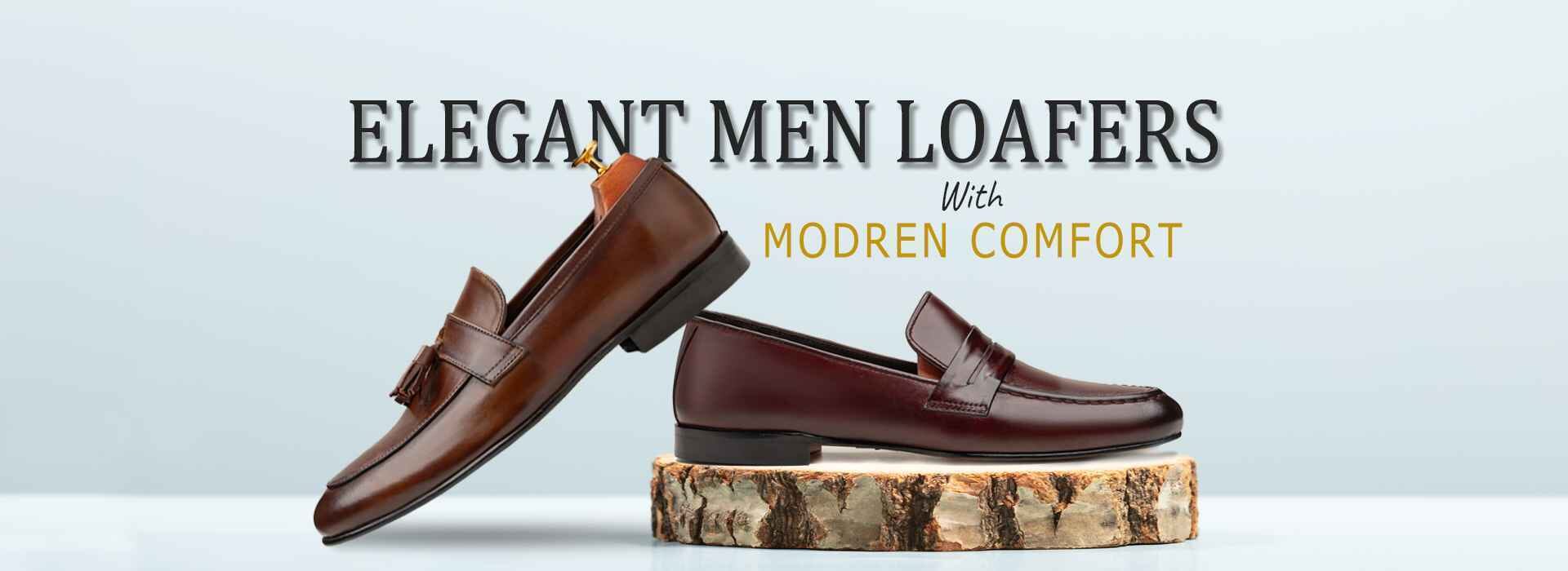 Exclusive Elegant Genuine Leather Loafers Shoes For Men By ZEEKI