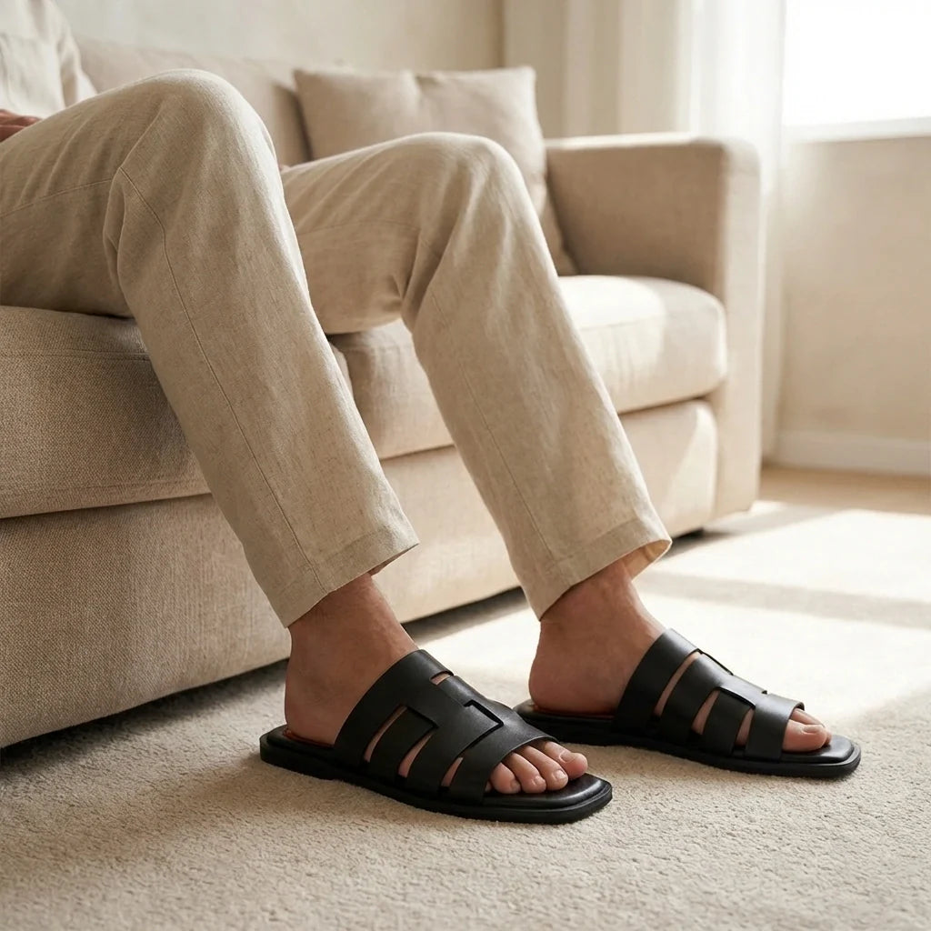 Slippers in Pakistan – Buy Premium Leather Slippers for Men Online
