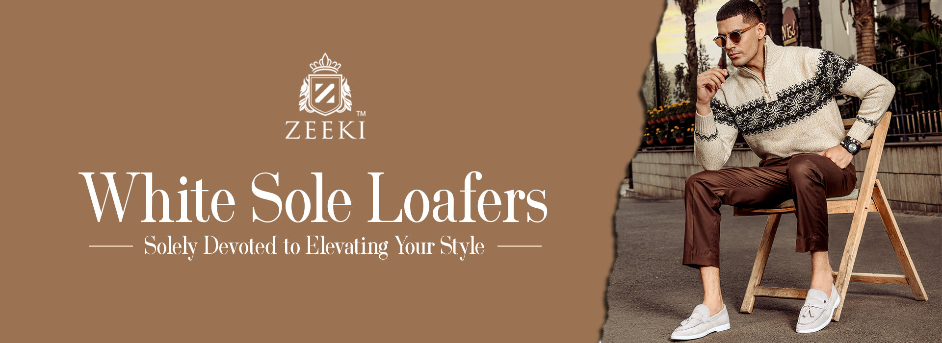 Zeeki White Sole Loafers: Solely Devoted to Elevating Your Style