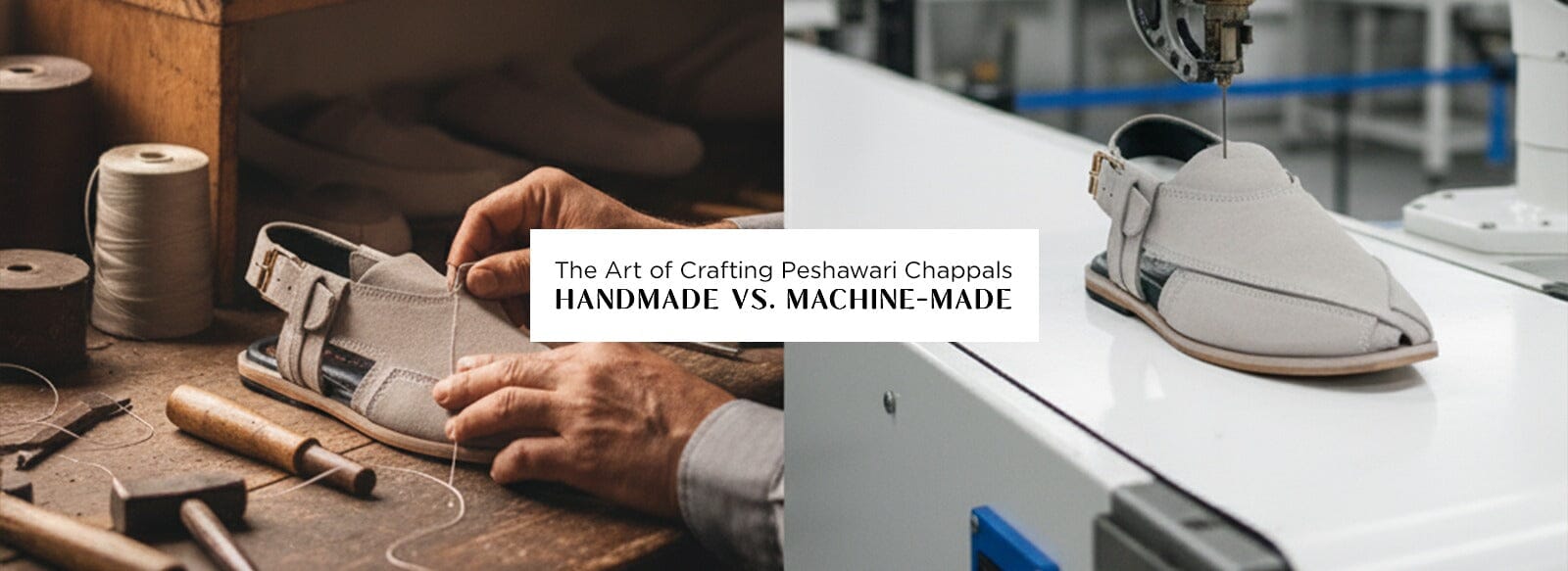 Handmade vs. Machine-Made: The Art of Crafting Peshawari Chappals